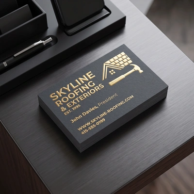  Metallic Foil Business Cards